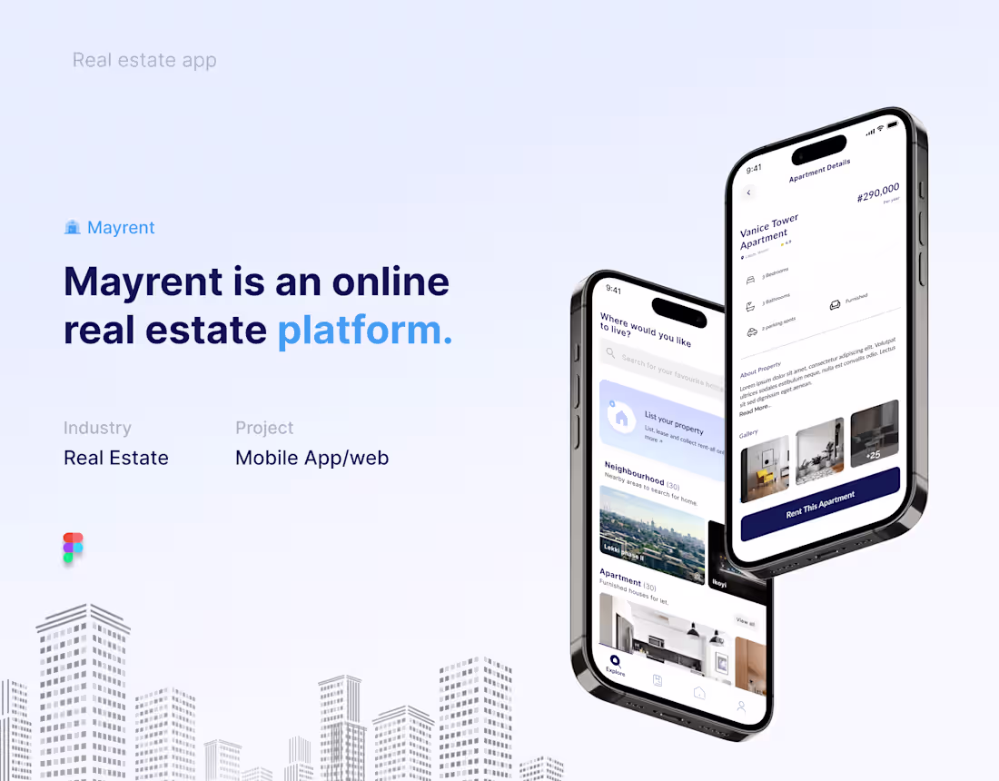 Cover image for Real estate management application