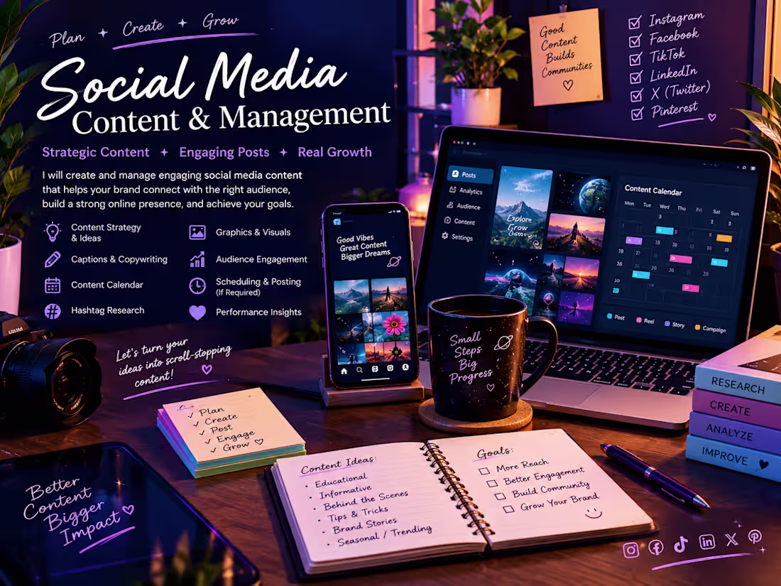 Cover image for Social Media Content & Management
