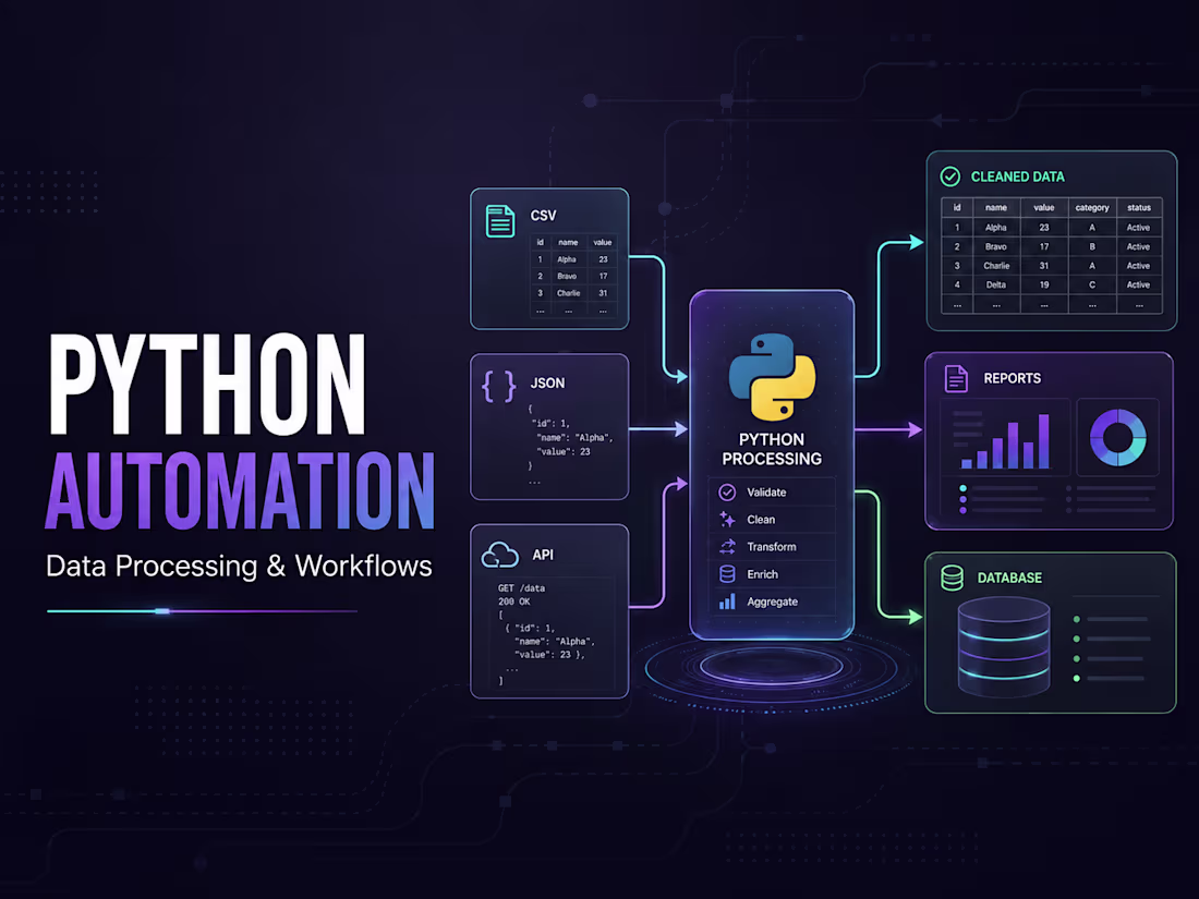 Cover image for Python Automation and Data Processing