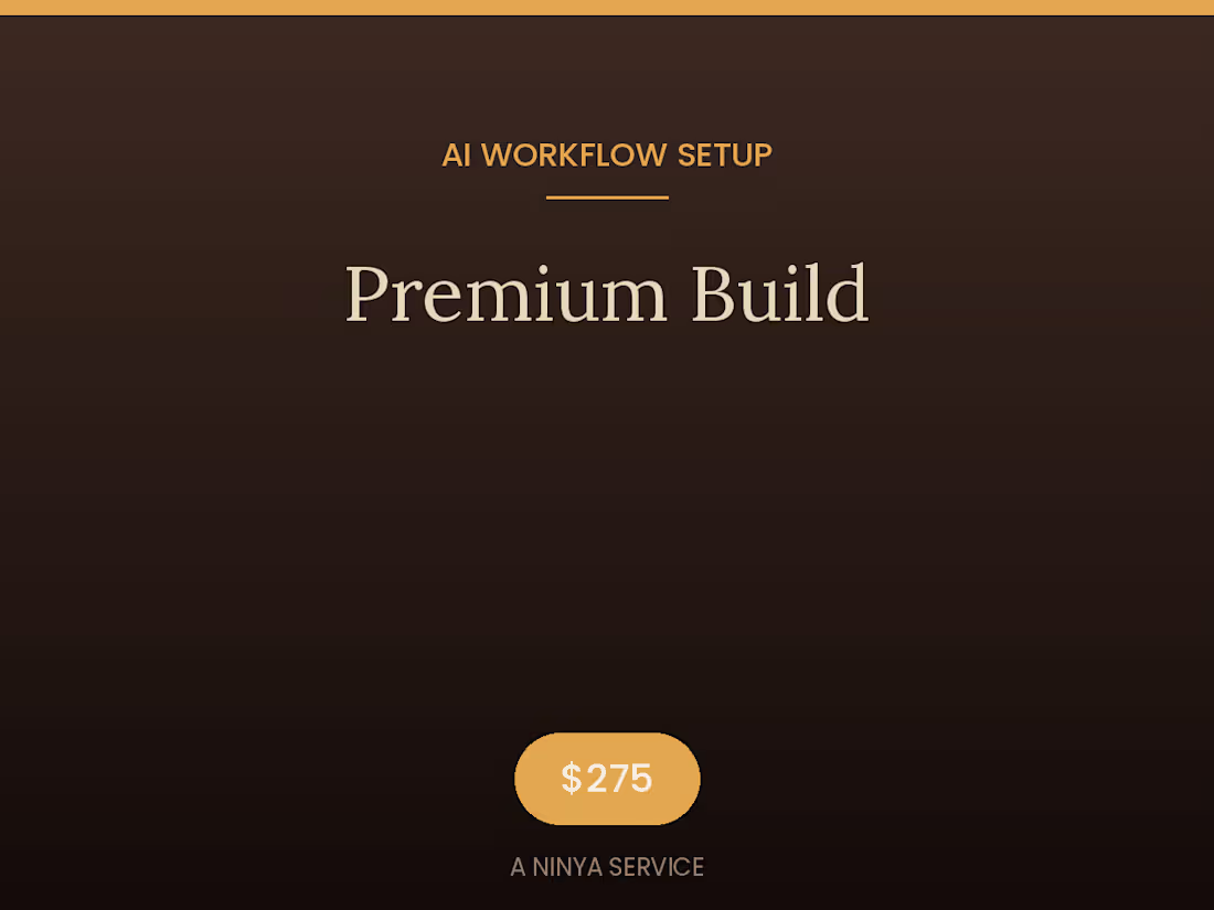 Cover image for AI Workflow Setup — Premium