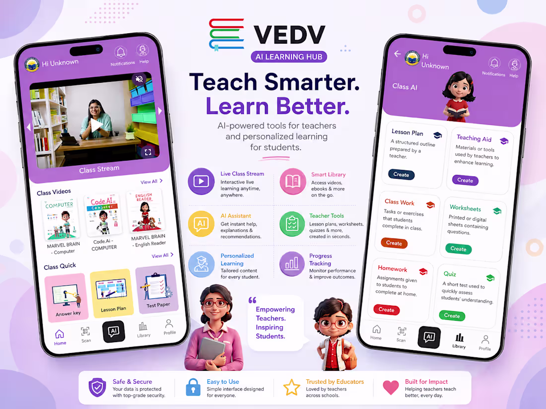 Cover image for VEDV
One app, four roles, turning