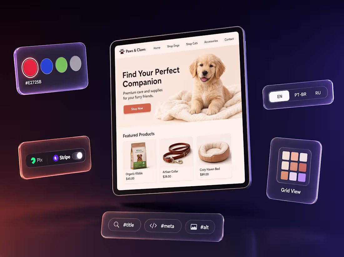 Cover image for AI-Built Multilingual Business Website with Visual Admin Panel