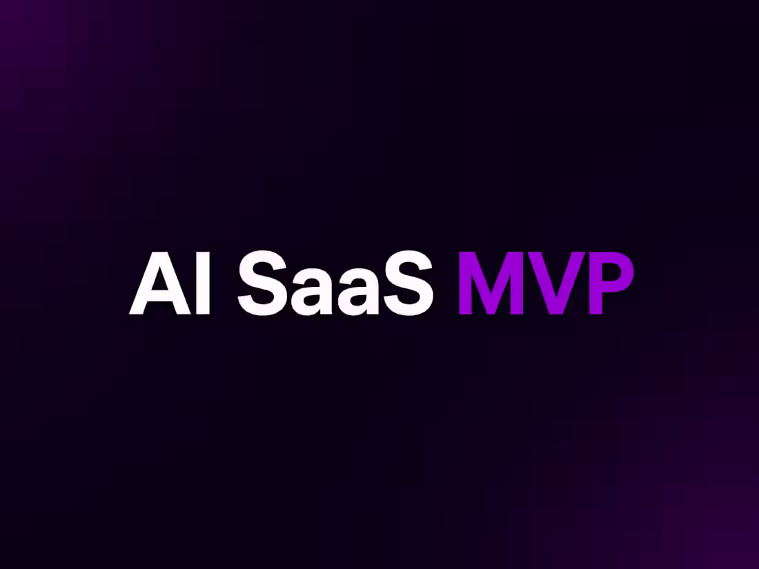 Cover image for Build Scalable AI SaaS MVP with Voice Agents & NLP