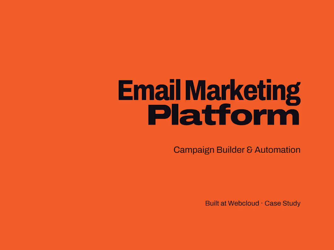 Cover image for Built an email marketing platform