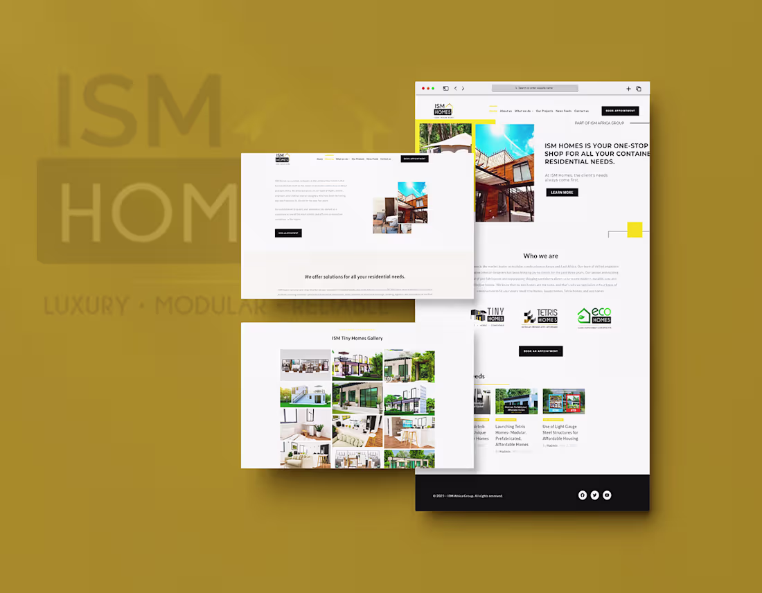 Cover image for ISM Homes Construction Website Design & Development