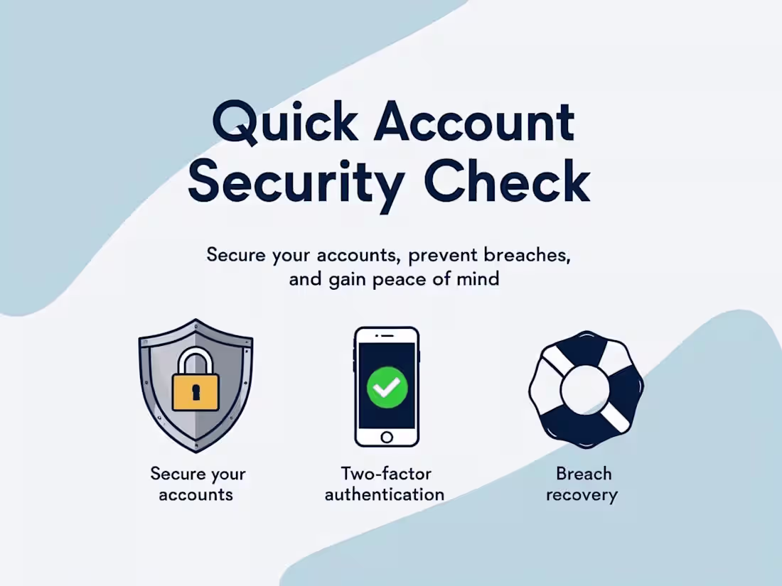 Cover image for Essential Account Protection Check