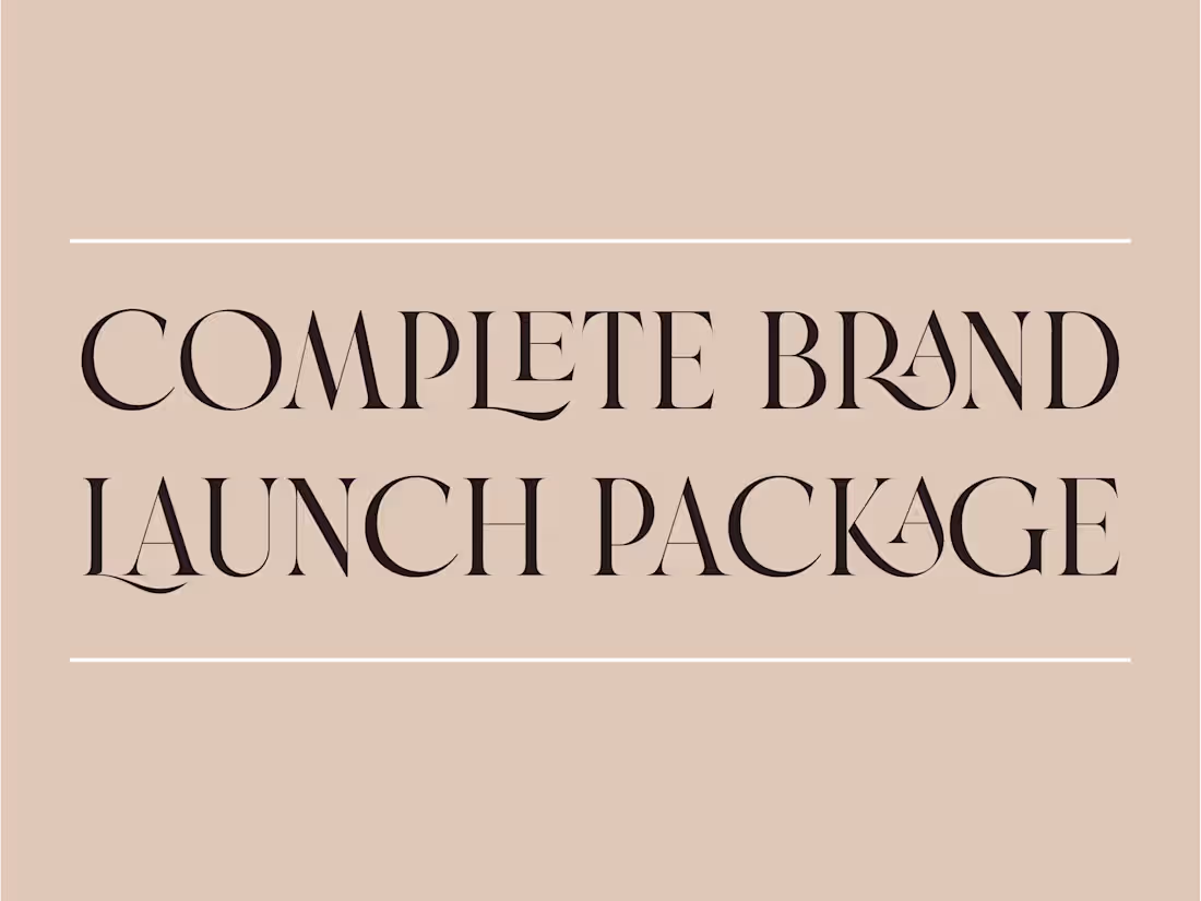 Cover image for Complete Brand Launch Package