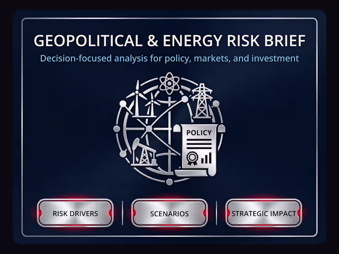 Cover image for Geopolitical and Energy Risk Brief