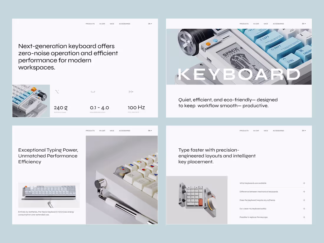 Cover image for Next-generation keyboard
Offers zero-noise operation and