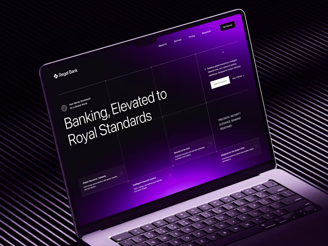 Cover image for A modern banking website built