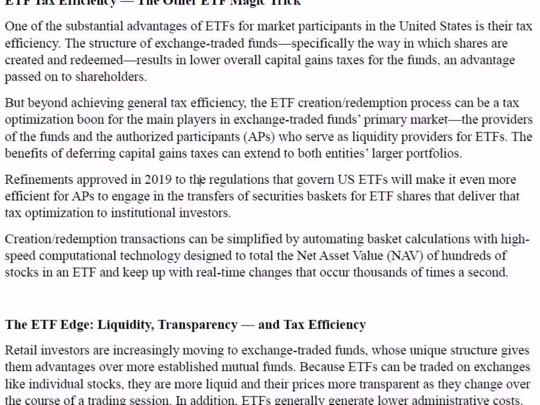 Cover image for ETF Tax Efficiency