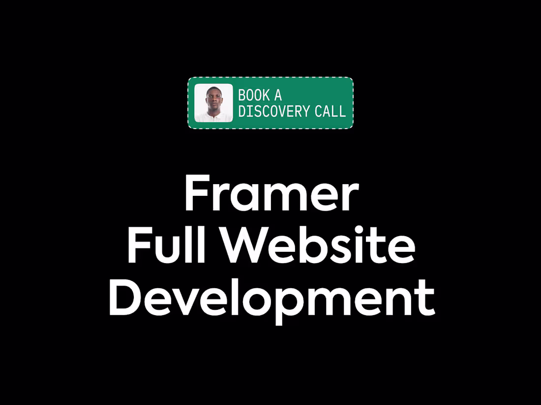 Cover image for Framer Full Website Development