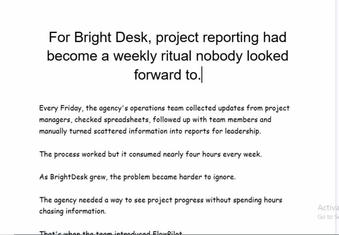 Cover image for How BrightDesk Cut Project Reporting