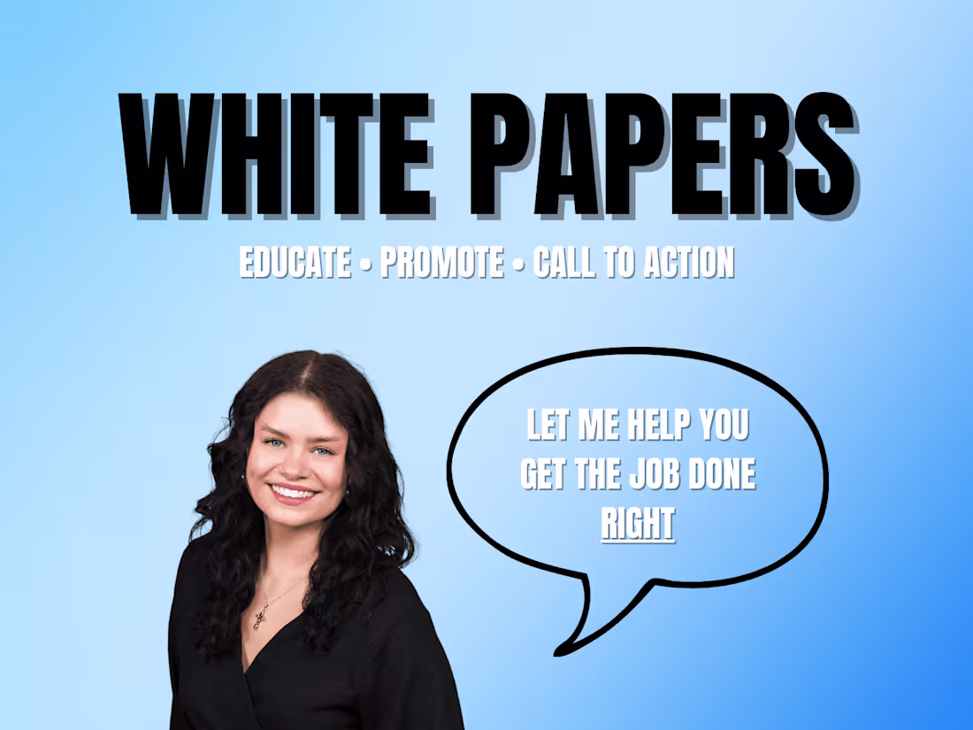 Cover image for White Paper Creation and Editing