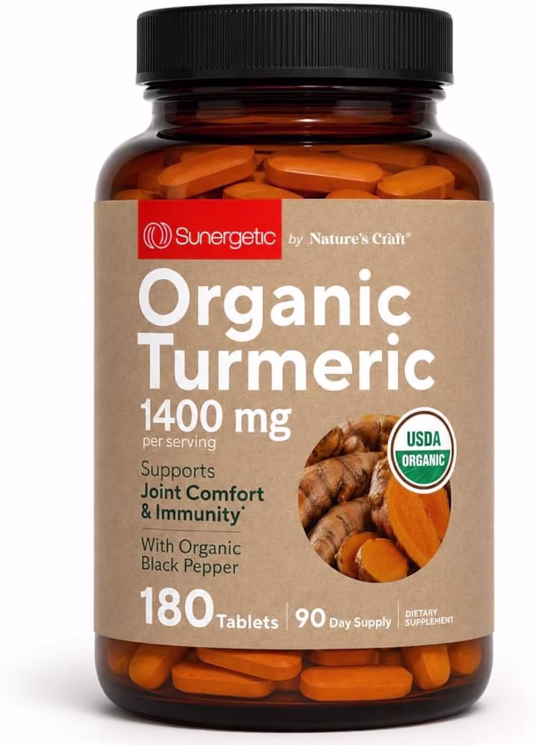 Cover image for Organic Turmeric Supplement Packaging Design