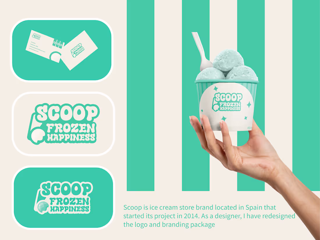 Cover image for Scoop / Ice cream Logo and Branding Package 