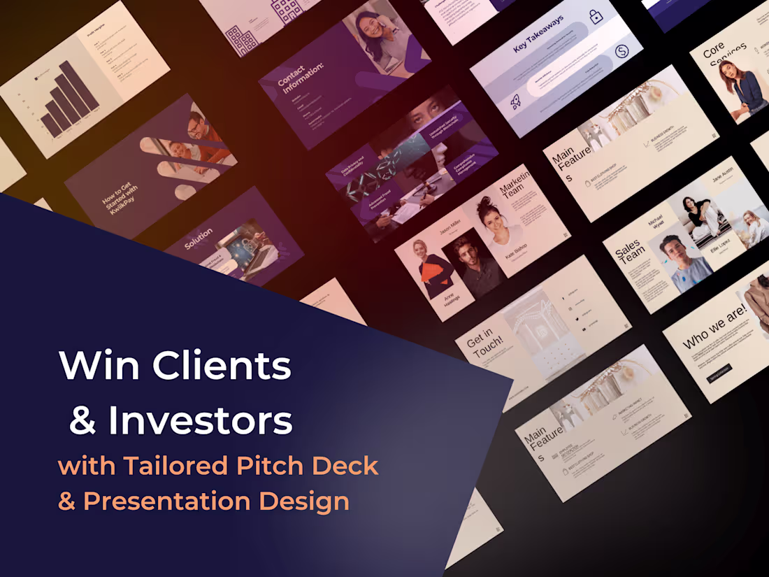 Cover image for Pitch Deck and PowerPoint Presentation Design