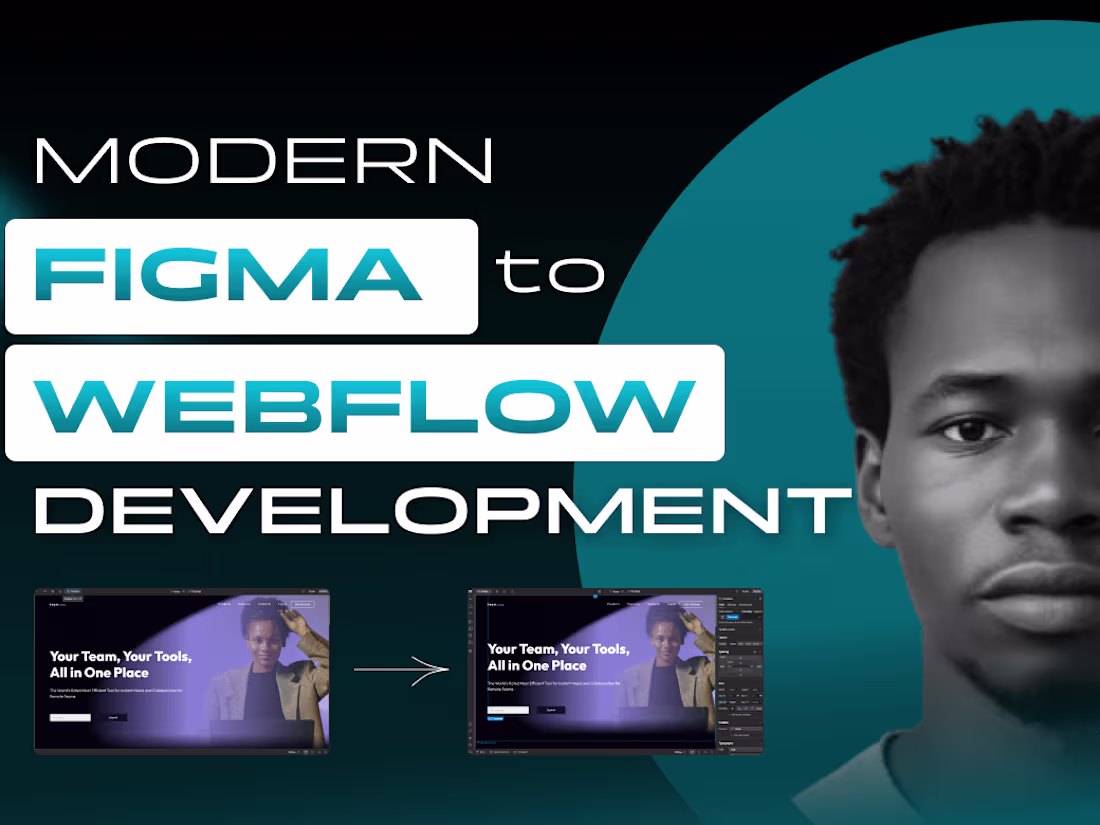 Cover image for I will develop a modern Webflow website designed in Figma