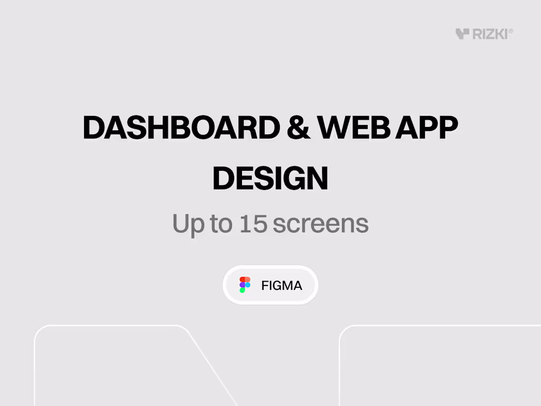 Cover image for Dashboard & Web App Design (Figma)