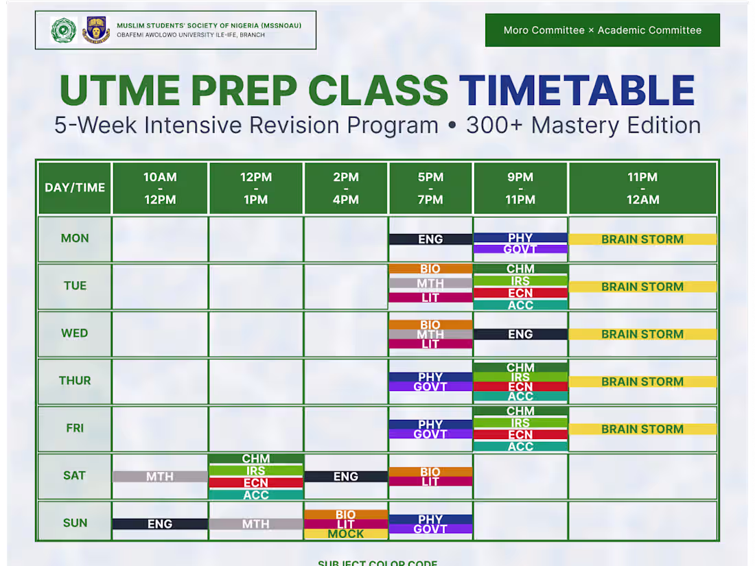 Cover image for I designed this timetable to