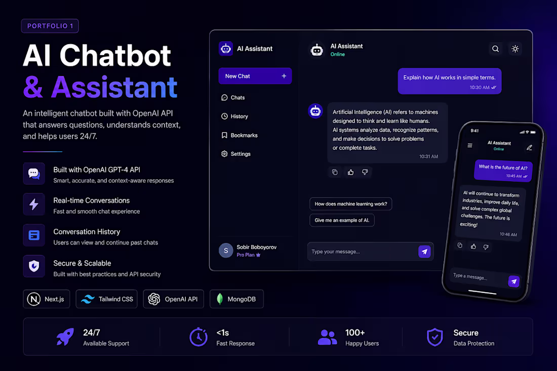 Cover image for 🤖 AI Chatbot & Assistant
An