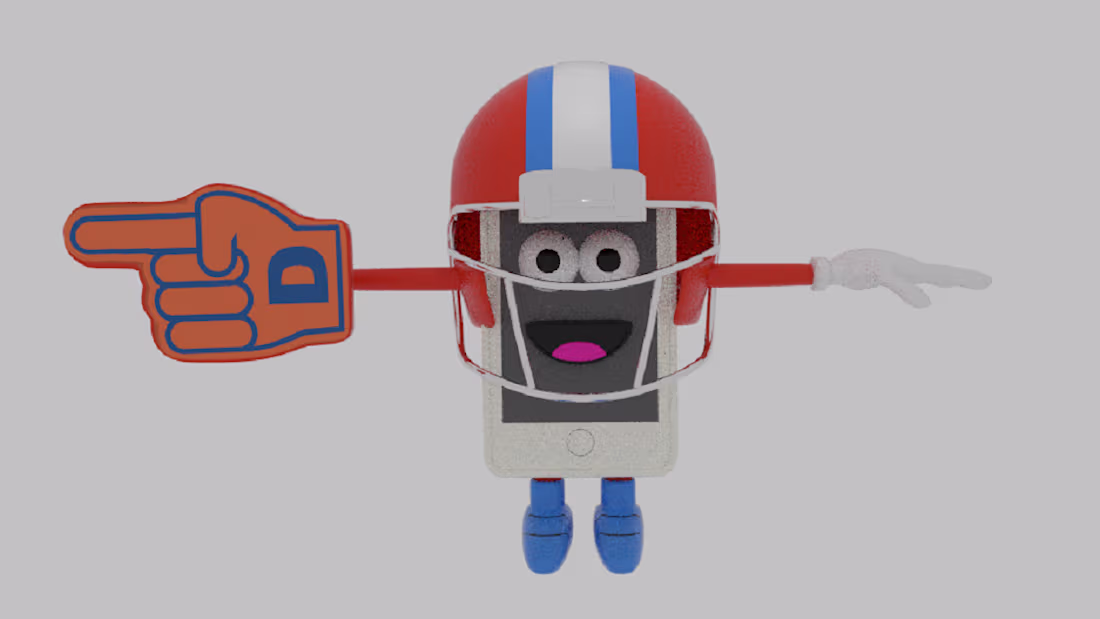 Cover image for Phone Cartoon Footballer