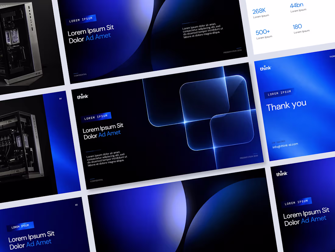 Cover image for Think Ai - Presentation Template Design