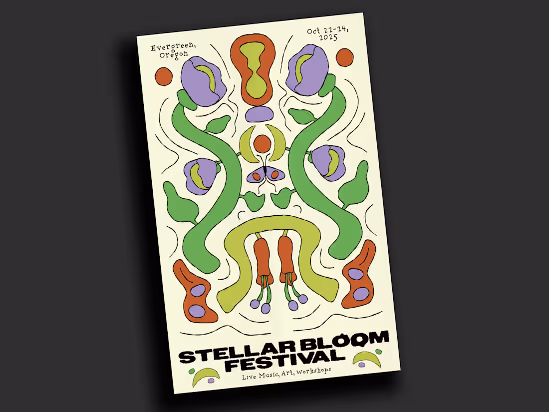 Cover image for POSTER DESIGN & ILLUSTRATION FOR STELLAR BLOOM FESTIVAL