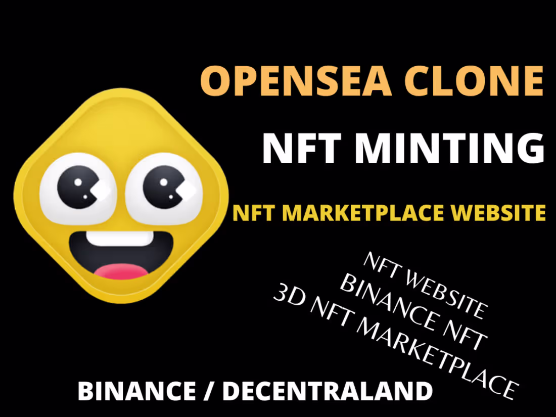 Cover image for nft marketplace development with minting, staking smart contract