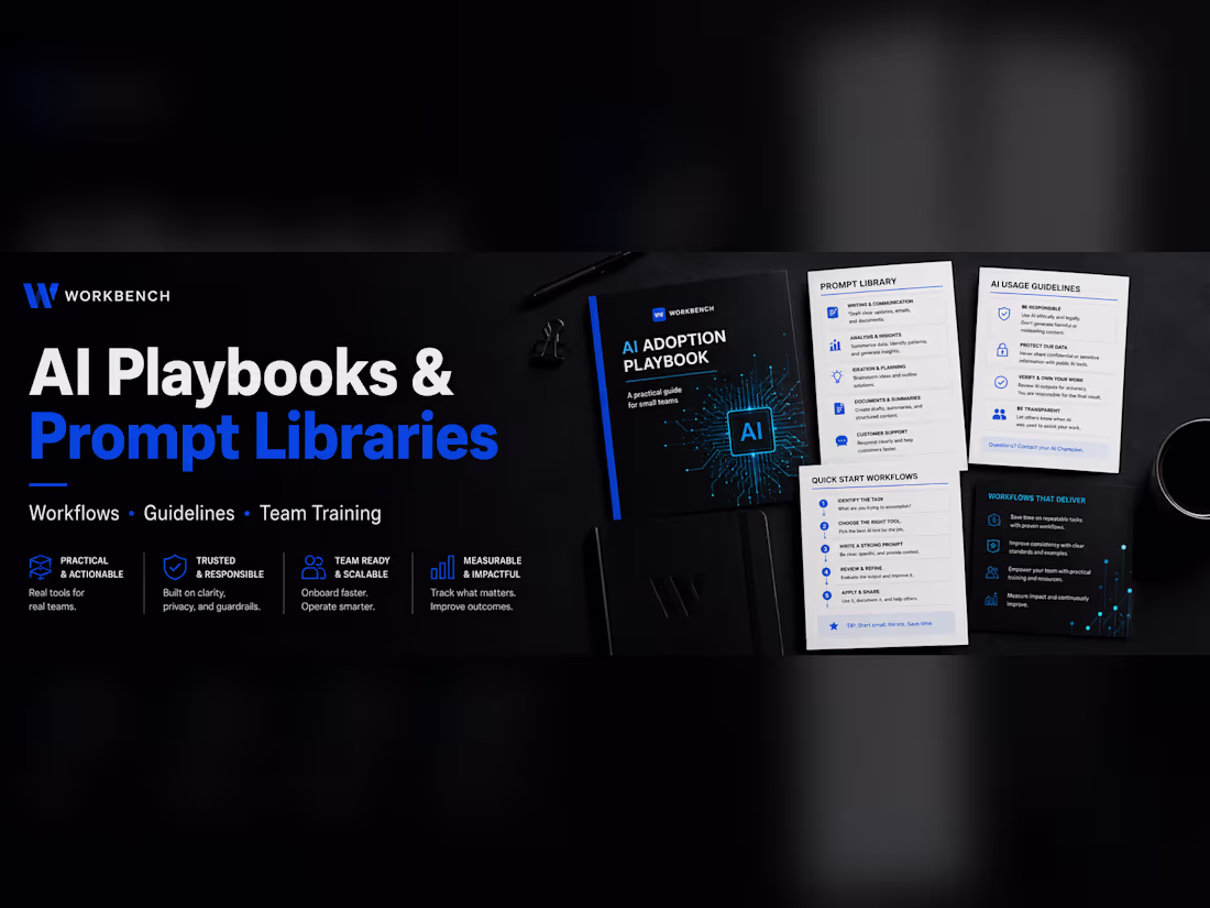 Cover image for AI Playbook & Prompt Library for Small Teams