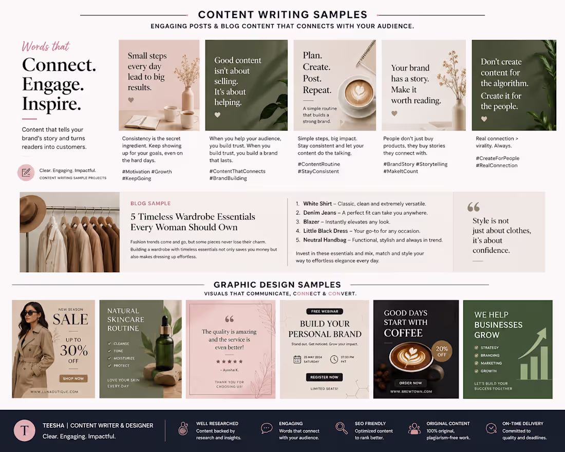 Cover image for A sample project combining content