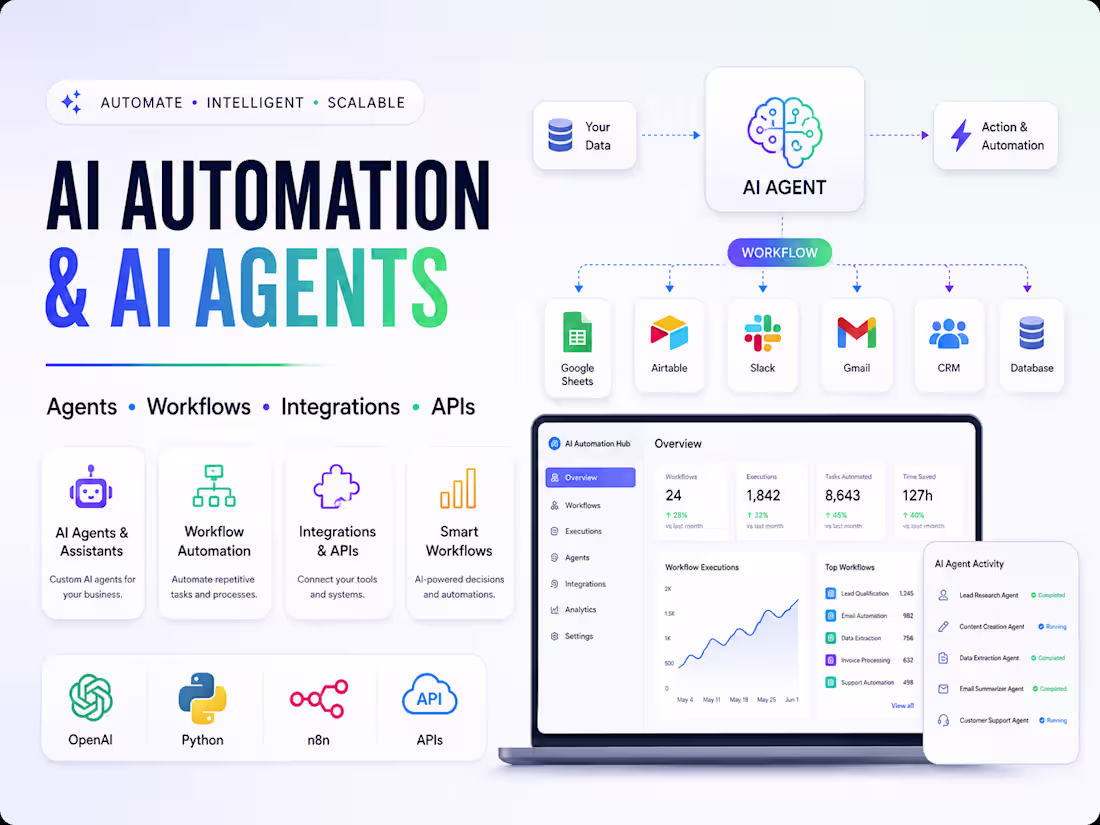 Cover image for AI Automation & AI Agent Development