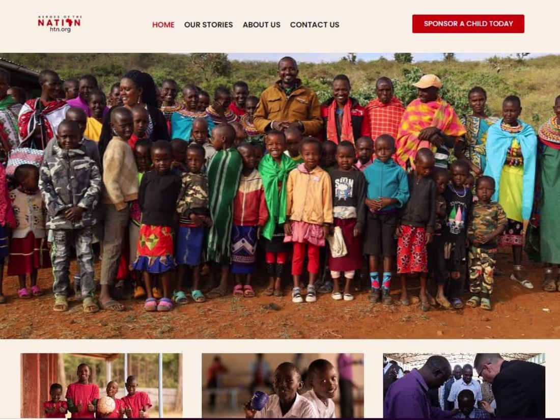 Cover image for Charity website