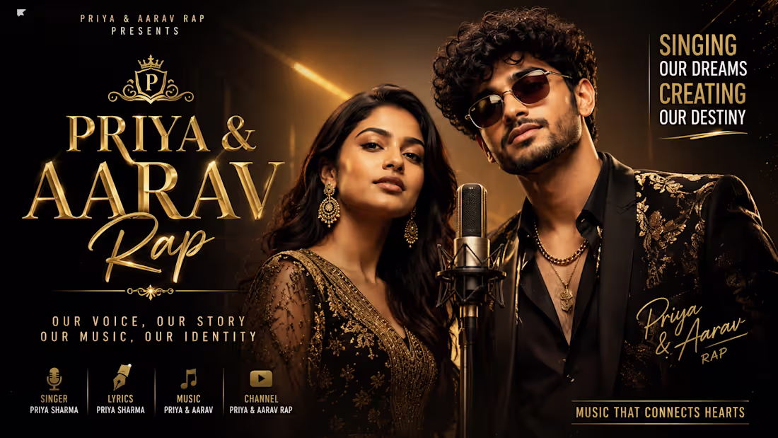 Cover image for Priya Mishra & Aarav Sharma – Premium Custom Original Songs 