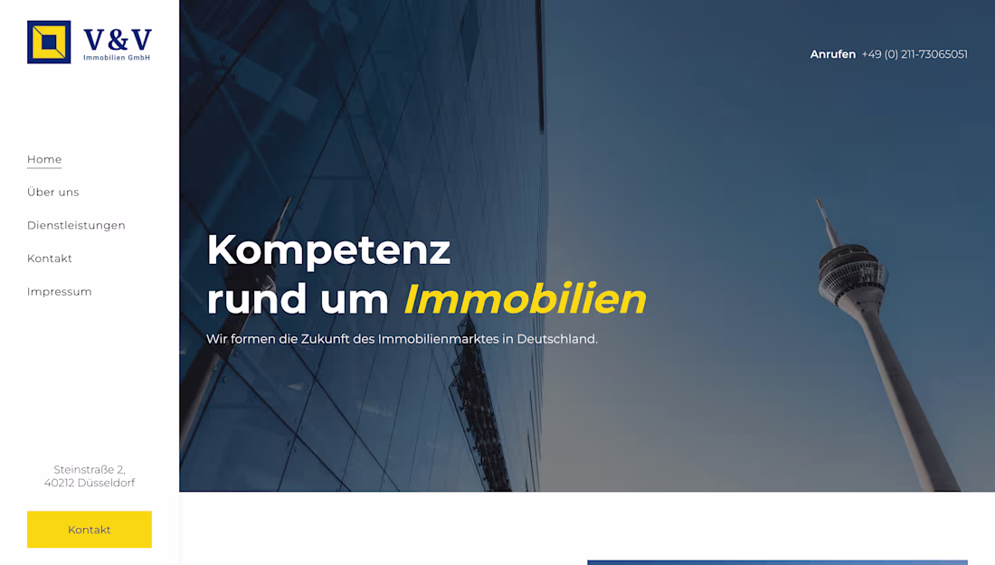 Cover image for V&V Immobilien, a prestigious real estate agency located in the 