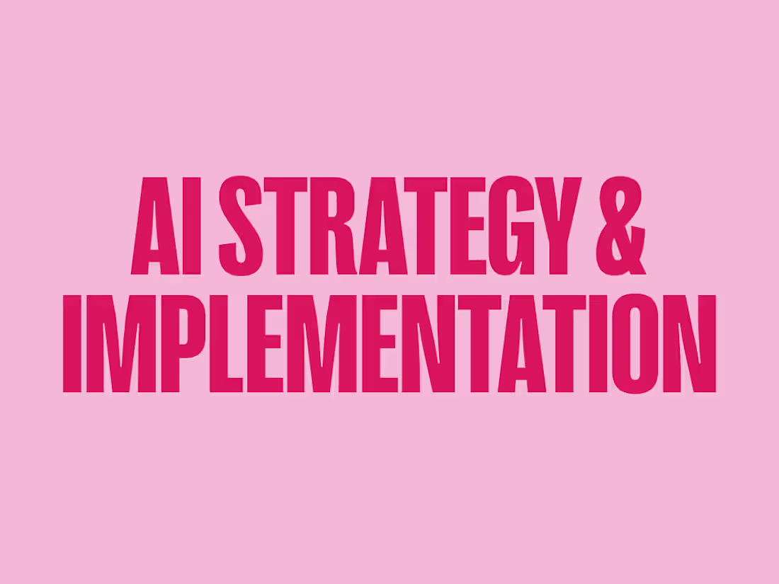 Cover image for AI Strategy & Implementation for Modern Brands