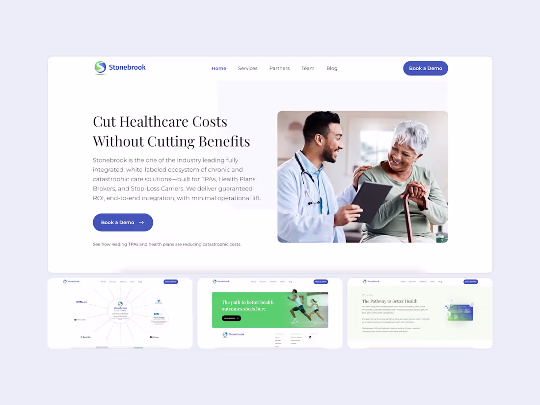 Cover image for Stonebrook Risk | Webflow Development