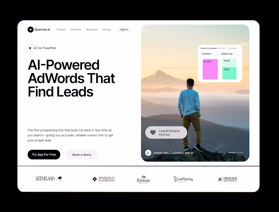 Cover image for Minimalistic landing page with testimonials!