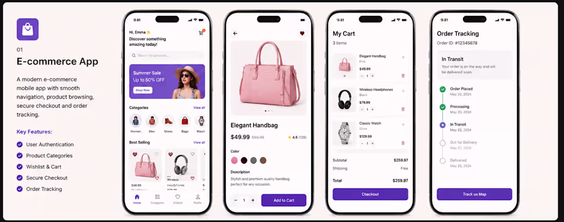 Cover image for E-commerce App
Designed and developed a