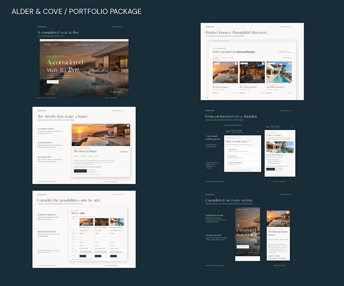 Cover image for A luxury real estate website