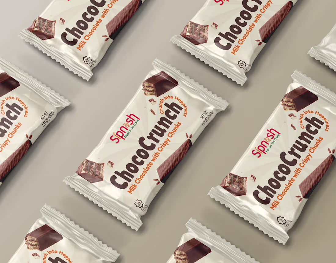 Cover image for ChocoCrunch Milk Chocolate Packaging Design