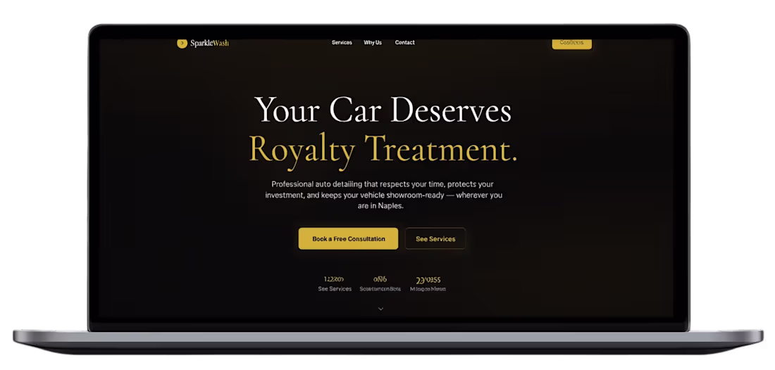 Cover image for SparkleWash — Full-Stack Car Wash