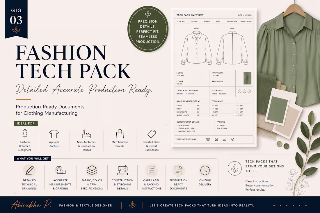 Cover image for Production-Ready Fashion Tech Pack