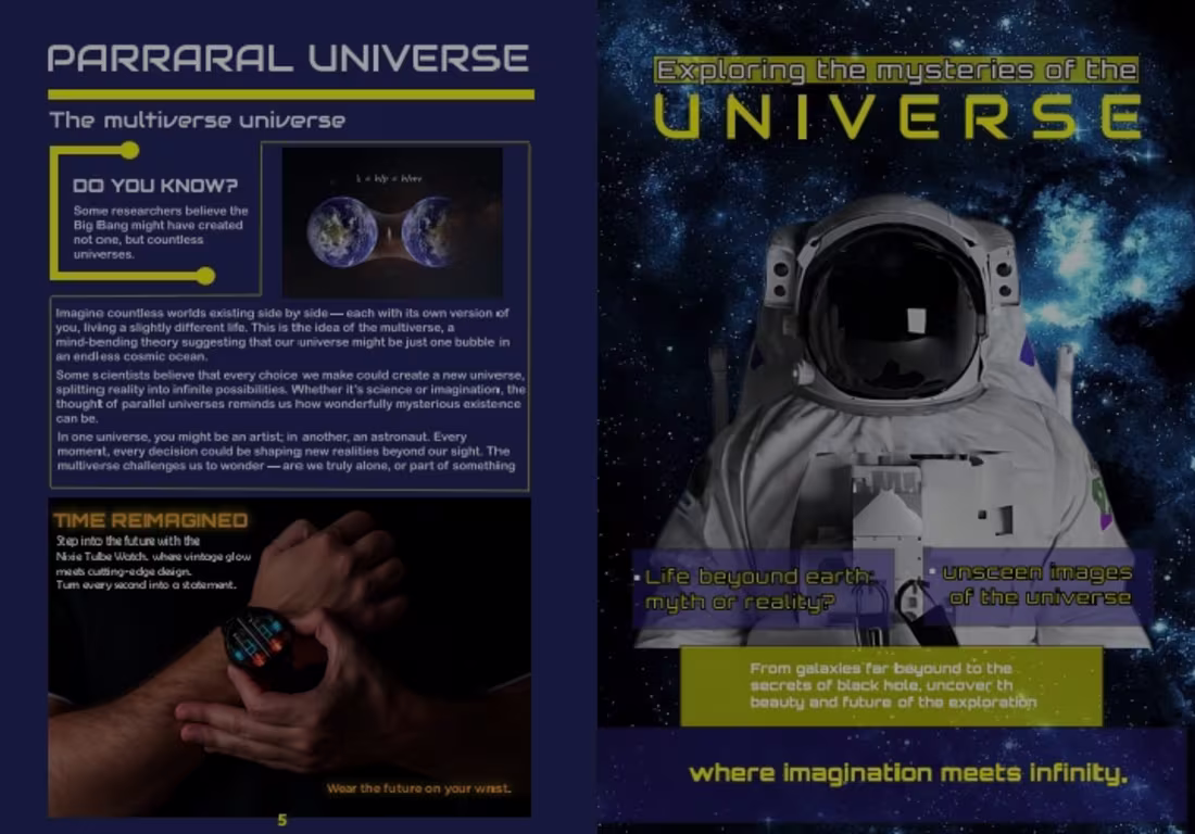 Cover image for Magazine design