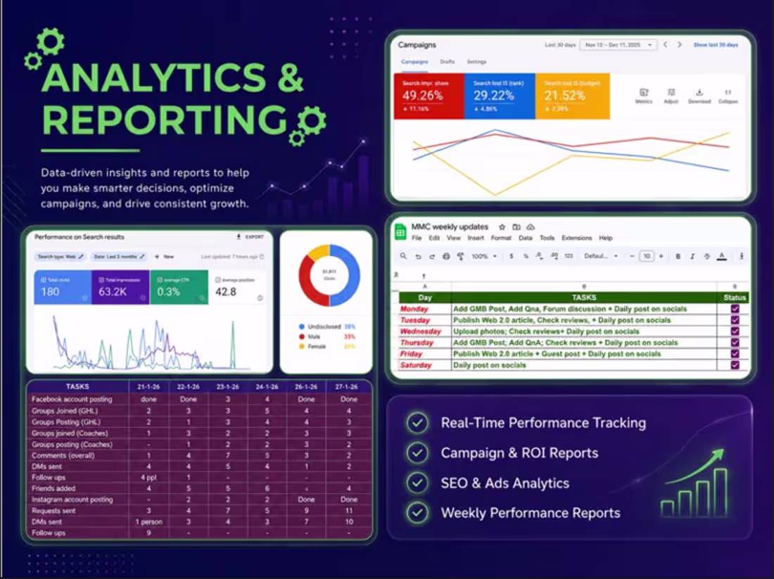 Cover image for Analytics & reporting system designed