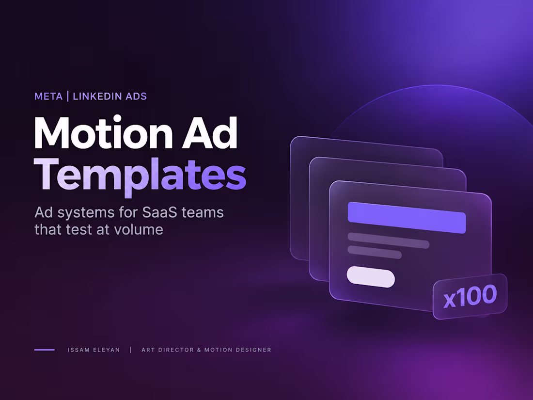 Cover image for Motion Ad Templates for SaaS | Meta & LinkedIn Ads