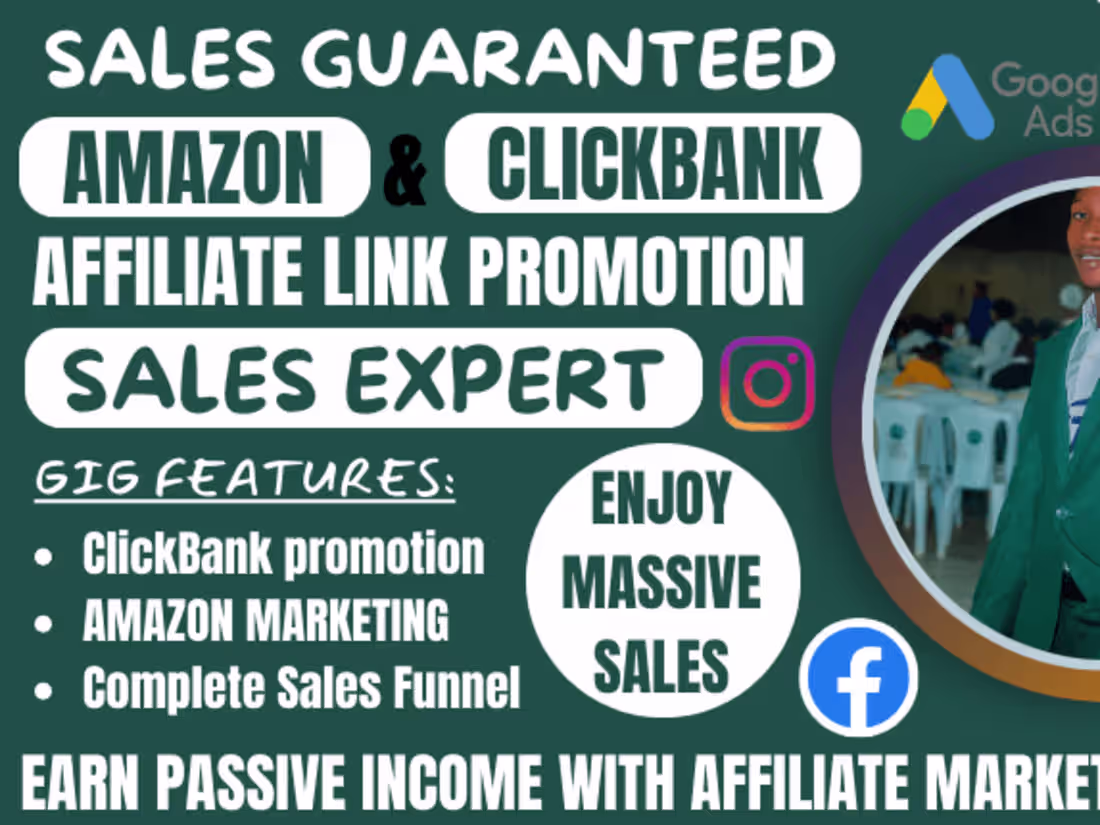 Cover image for Affiliate, ecommerce and web design