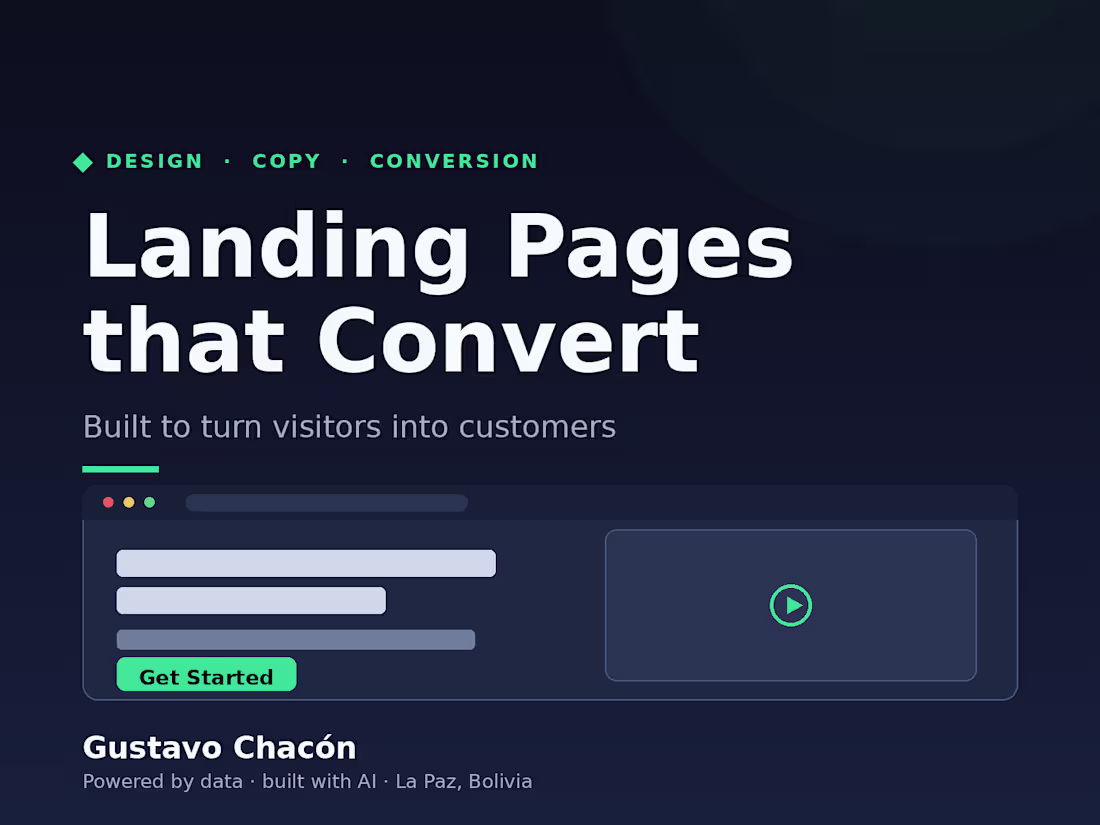 Cover image for Landing Page That Converts — Design & Build