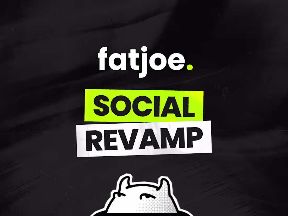 Cover image for Brand Identity and Visual System for Fatjoe's Social Media