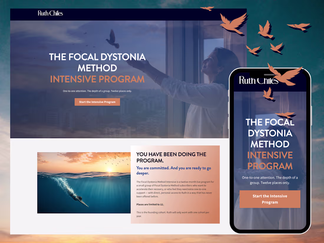 Cover image for Focal Dystonia Method – Intensive Program Enrollment Flow
